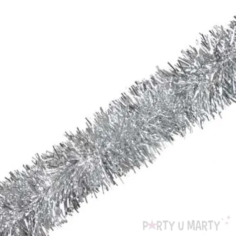 lancuch choinkowy classic 6 5 srebrny 6 5 cm 2 m arpex