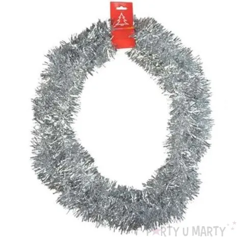 lancuch choinkowy classic 6 5 srebrny 6 5 cm 2 m arpex