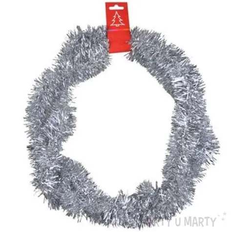 lancuch choinkowy classic 6 srebrny 6 cm 2 m arpex