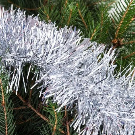 lancuch choinkowy classic 7 srebrny 7 cm 2 m czakos