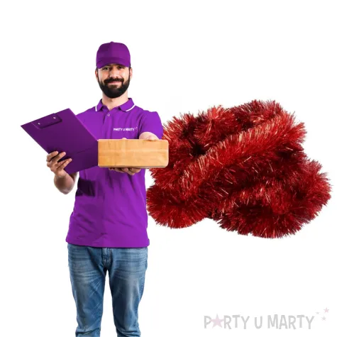 lancuch choinkowy classic big czerwony arpex 8 cm 2 m