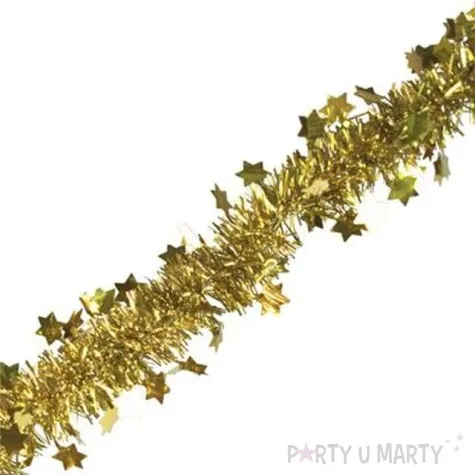 lancuch choinkowy classic gwiazdki 3 zloty 3 cm 2 m arpex