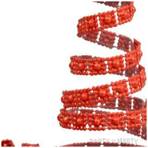 lancuch choinkowy czerwony pasek arpex 270 cm