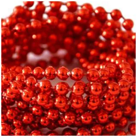 lancuch choinkowy korale czerwone arpex 6 mm 2 7 m