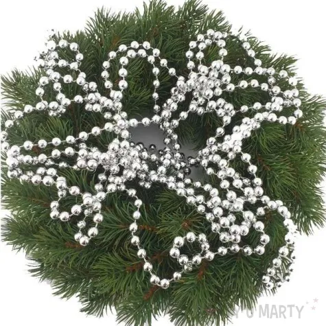 lancuch choinkowy korale srebrne arpex 6 mm 2 7 m