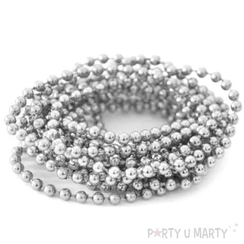 lancuch choinkowy korale srebrne arpex 6 mm 2 7 m