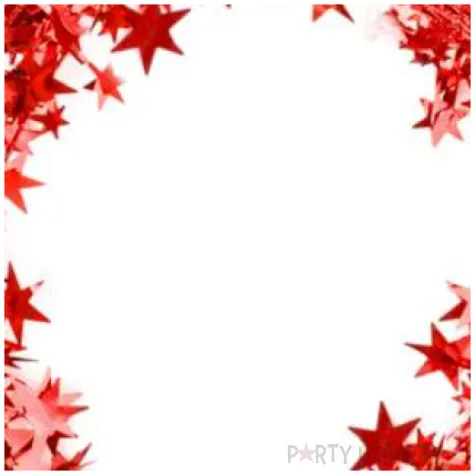 lancuch girlanda czerwone gwiazdki partypal 500 cm