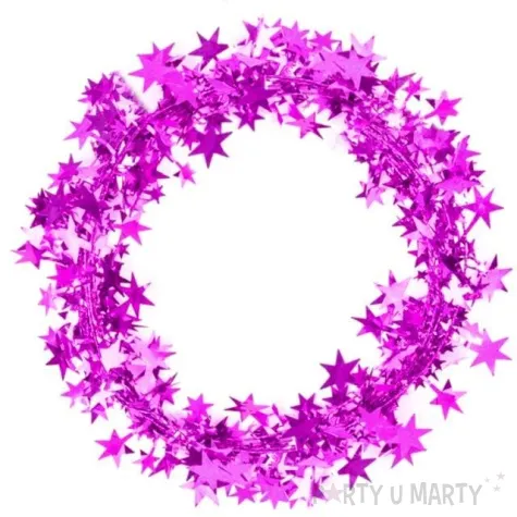 lancuch girlanda fioletowe gwiazdki partypal 500 cm