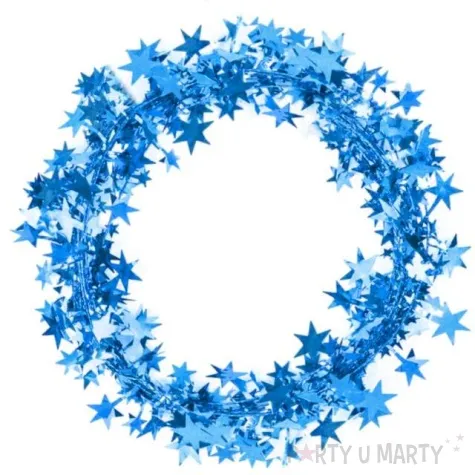 lancuch girlanda niebieskie gwiazdki partypal 500 cm