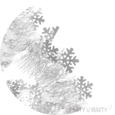 lancuch sniezynki bialy arpex 200 cm