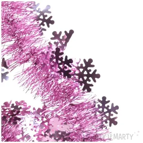 lancuch sniezynki rozowy arpex 200 cm