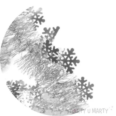 lancuch sniezynki srebrny arpex 200 cm