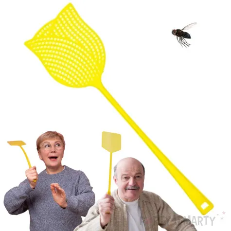 lapka na muchy tulipan niszczyciel owadow zolty 44 cm