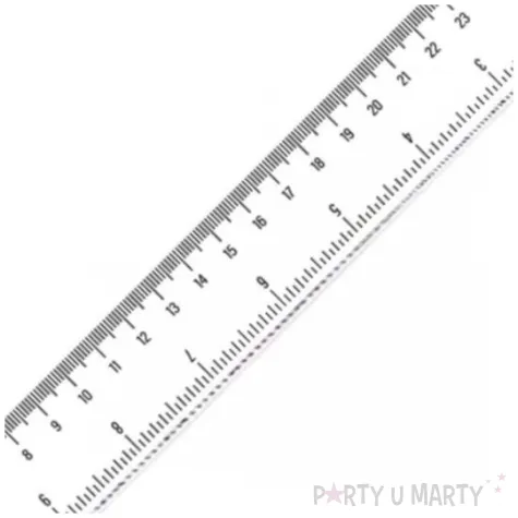 linijka plastikowa podwojna skala 30 cm transparent 7 7