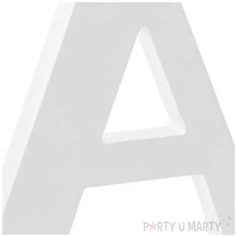 litera drewniana a biala partydeco