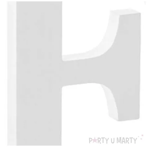 litera drewniana f biala partydeco