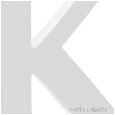 litera drewniana k biala partydeco