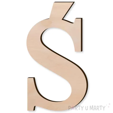 litera drewniana times s rozm s 332x600 mm