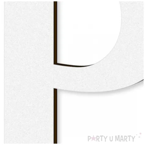 litera laminowana times p bialy rozm m 77x100 mm