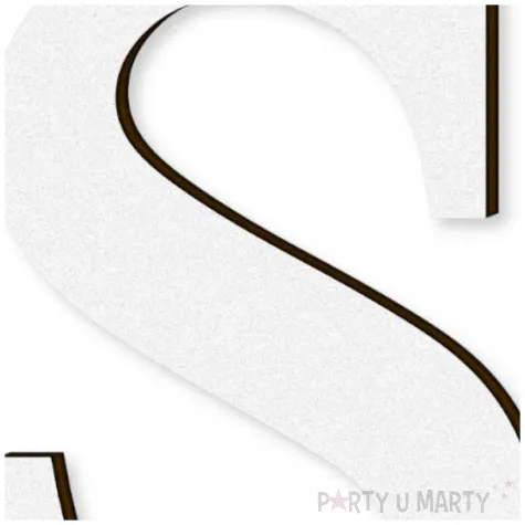 litera laminowana times s bialy rozm m 68x122 mm