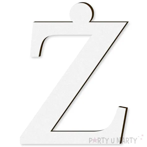 litera laminowana times z bialy rozm m 88x116 mm