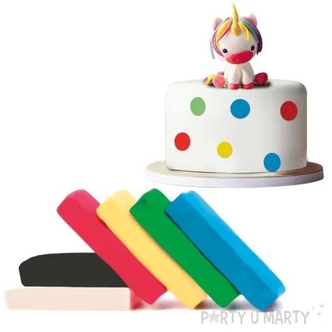 lukier plastyczny masa cukrowa 6 kolorow dekora 600 g