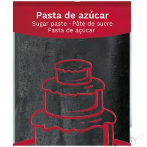 lukier plastyczny masa cukrowa czarna dekora 250 g