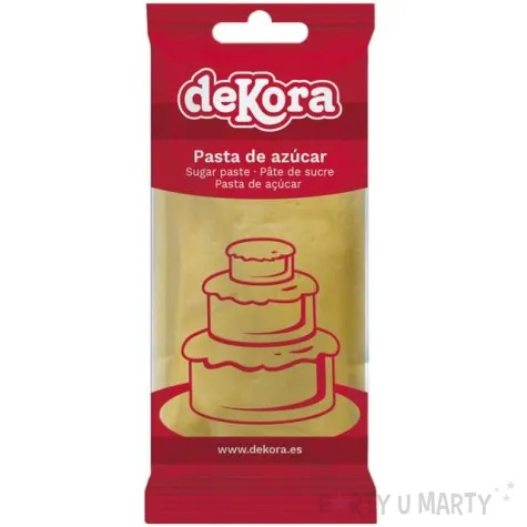 lukier plastyczny masa cukrowa zolta dekora 250 g