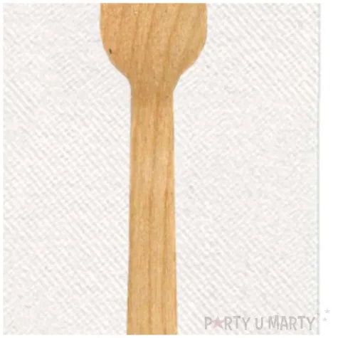 lyzeczka drewniana eko z serwetka godan