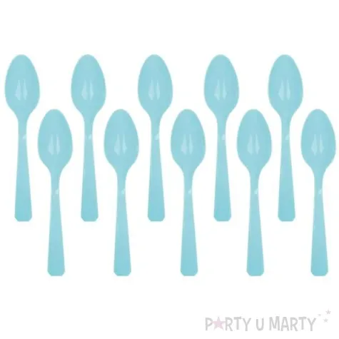 lyzki plastikowe amscan blekitne 15 cm 10 szt