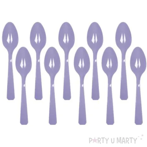 lyzki plastikowe amscan fioletowe jasne 15 cm 10 szt