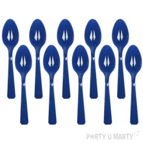 lyzki plastikowe amscan granatowe 15 cm 10 szt