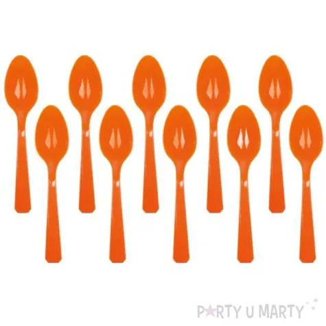 lyzki plastikowe amscan pomaranczowe 15 cm 10 szt