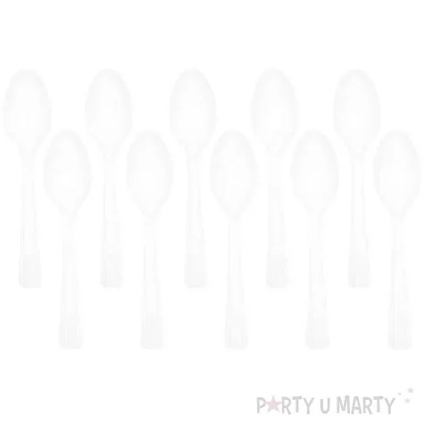 lyzki plastikowe amscan transparentne 15 cm 10 szt