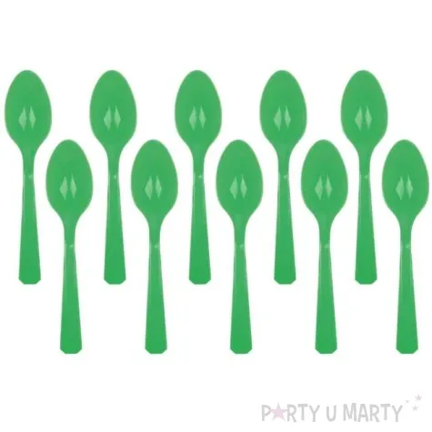 lyzki plastikowe amscan zielone 15 cm 10 szt