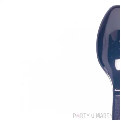 lyzki plastikowe blueberry granatowy amscan 16 8 cm 24 szt