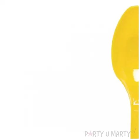 lyzki plastikowe buttercup zolty amscan 16 8 cm 24 szt