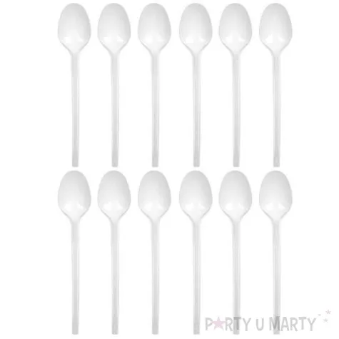 lyzki plastikowe classic biale ravi 12 szt