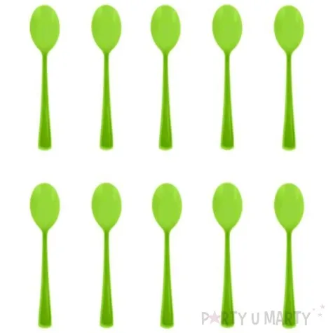 lyzki plastikowe classic limonkowe partypal 10 szt