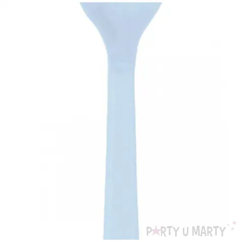 lyzki plastikowe clear sky blekitny amscan 16 8 cm 24 szt