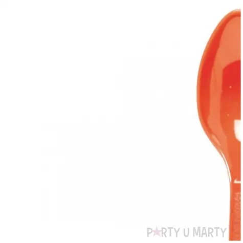 lyzki plastikowe fiesta czerwony amscan 16 8 cm 24 szt