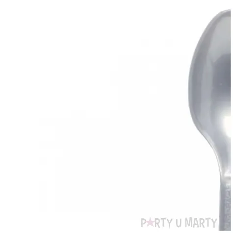 lyzki plastikowe graphite srebrny amscan 16 8 cm 24 szt