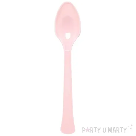 lyzki plastikowe marshmallow rozowy jasny amscan 16 8 cm 24 szt