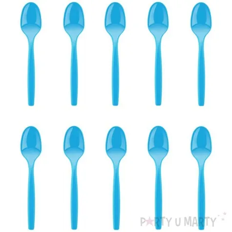 lyzki plastikowe soczyste kolory niebieski arpex 10 szt