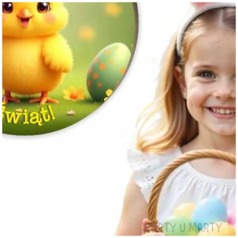 magnes pisklak i pisanki wesolych swiat prezent na wielkanoc 9 cm