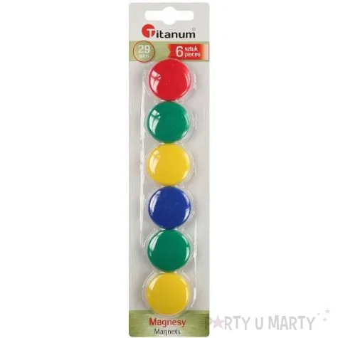 magnesy classic mix 29 mm 6 szt