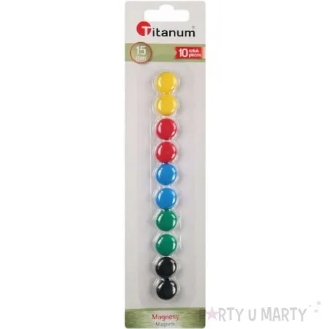 magnesy classic mix titanum 15 mm 10 szt