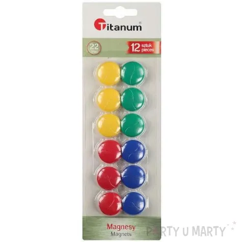 magnesy classic mix titanum 22 mm 12 szt