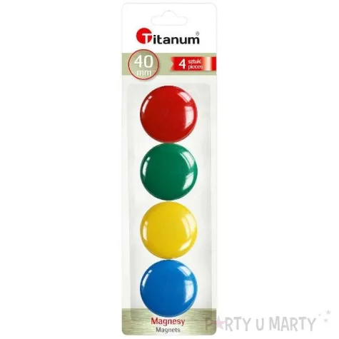 magnesy classic mix titanum 40 mm 4 szt