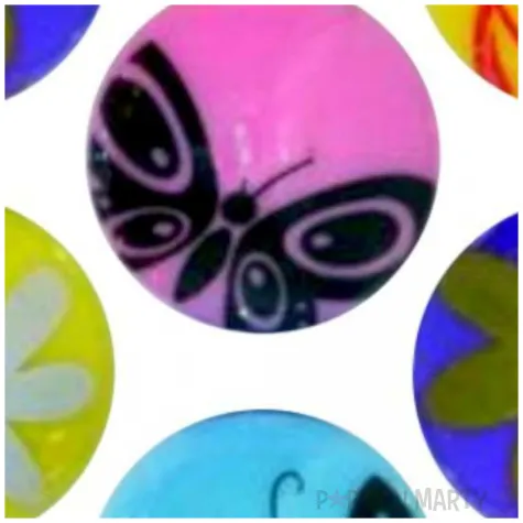 magnesy okragle wiosenne wzorki kolor mix titanum 30 mm 6 szt